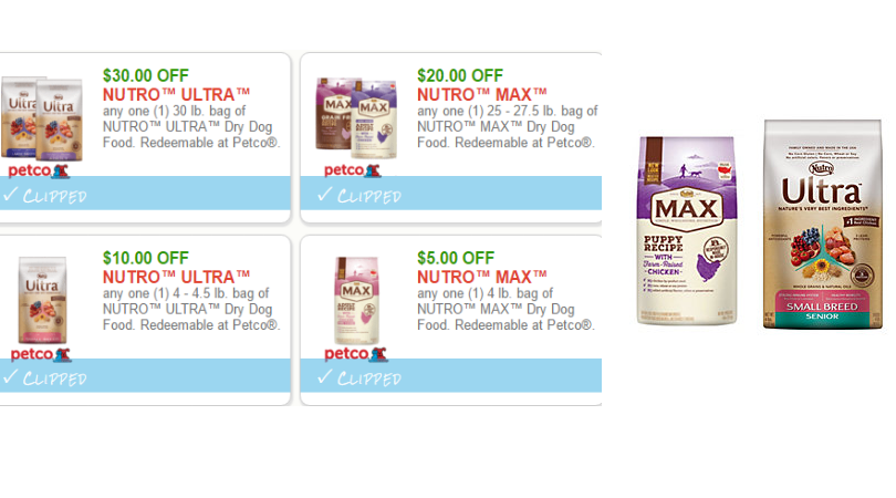 nutro ultra dog food coupons