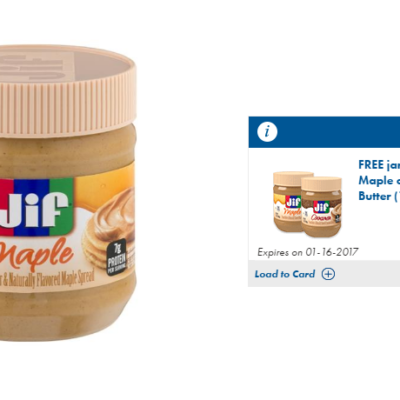 Free Jif Flavored Maple or Cinnamon Peanut Butter: Food Lion Digital Coupon