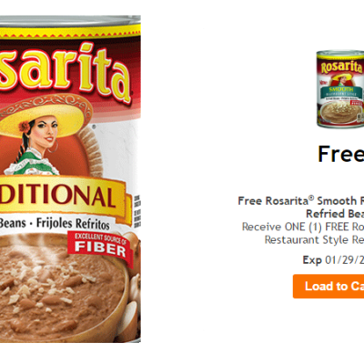 Free Rosarita Refried Beans: Kroger Friday Freebie Digital Coupon