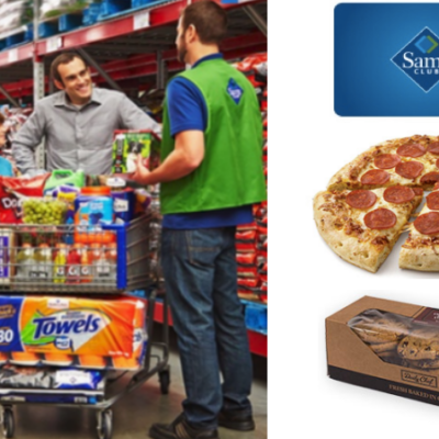 Sam’s Club Memership + $25 Gift Card + Free Pizza and Cookies Only $45 (New Members Only)