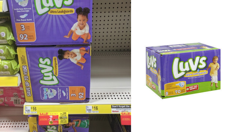 dollar general luvs diapers