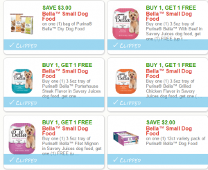 bella coupons dog food