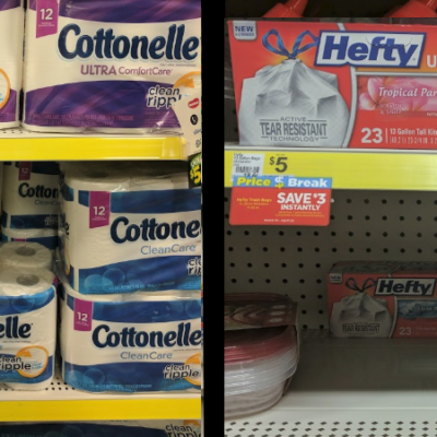 Cottonelle 12 Big Rolls and Hefty Trash Bags Only $1.70 at Dollar General: Today Only!
