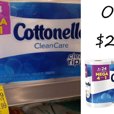 Cottonelle Bath Tissue 6 Mega Rolls Only $2.49 at Walgreens (Regular $9.99!)