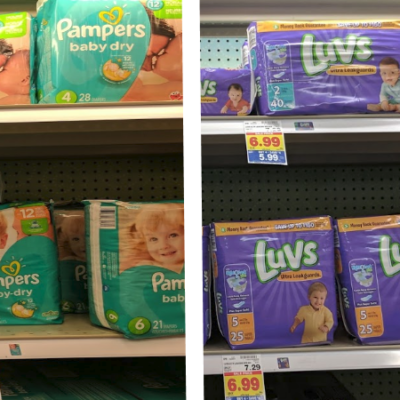 Luvs & Pampers Diapers Only $3.99 Each – HOT Kroger Deal!