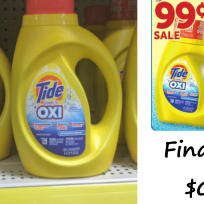 Tide Simply Laundry Detergent Only $0.49 at Fred’s Pharmacy/Dollar Store – Starts Sunday!
