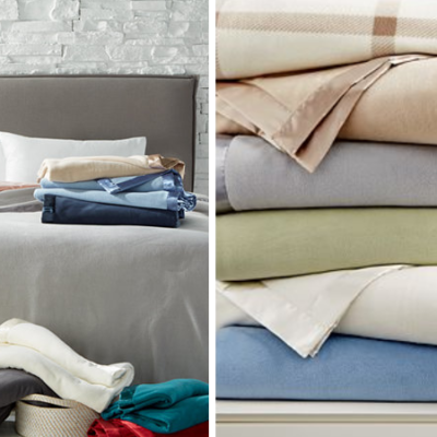 Martha Stewart Collection Soft Fleece Blankets All Sizes Just $16.99!!