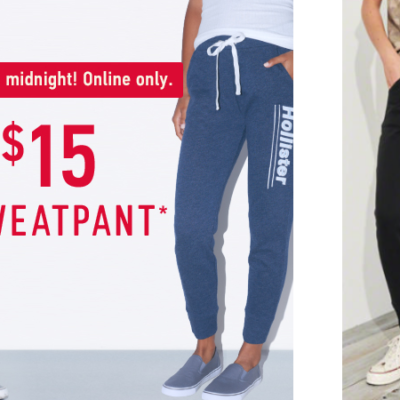 Hollister Sweat Pants & Joggers Only $15 Shipped (regular $39.95) – Guys & Girls