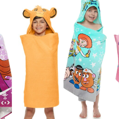 Disney & More Hooded Bath Towels Only $7.99 or less (Regular $29.99)!