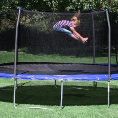 Skywalker 15 foot Round Trampoline with Enclosure Only $200 (Regular $400) + Free Store Pick Up!