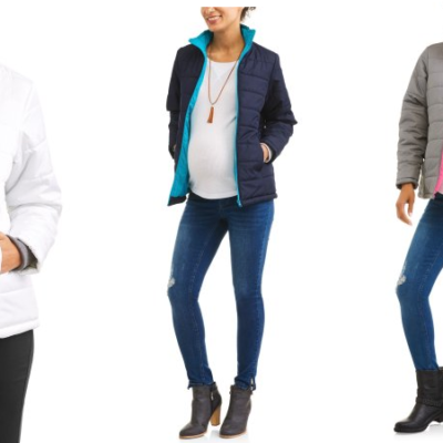 Faded Glory Maternity Lightweight Bubble Jacket Only $5!
