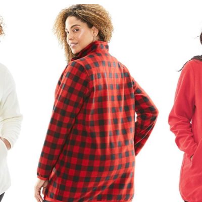 Women Within Women’s Plus Size Microfleece Jacket as low as $13.59 (Regular $45.27) – Available in Medium – 6X