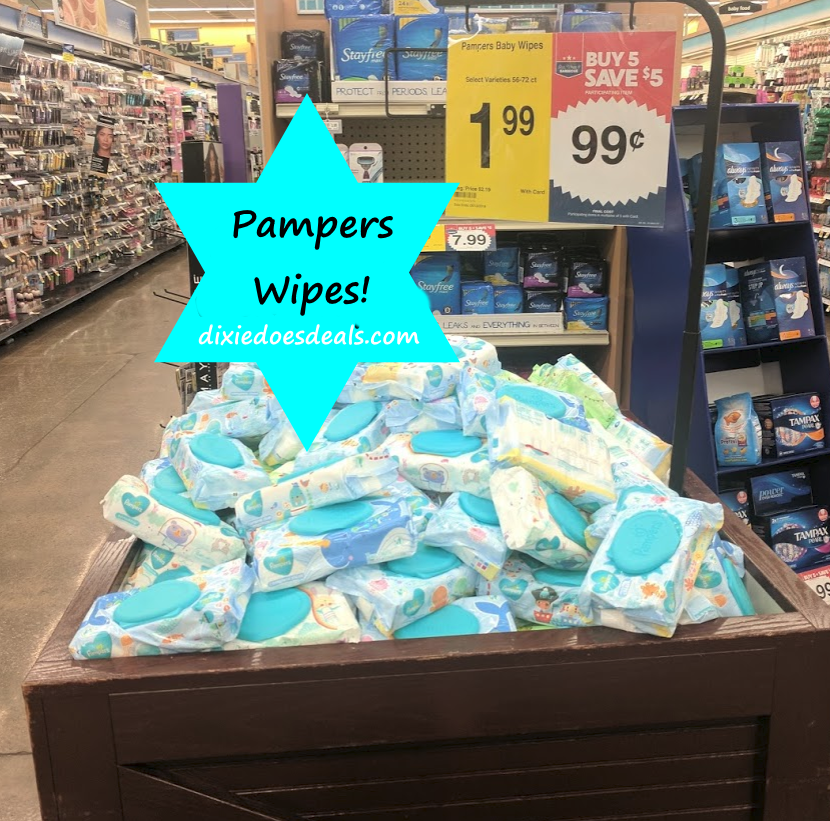 kroger pampers wipes sale