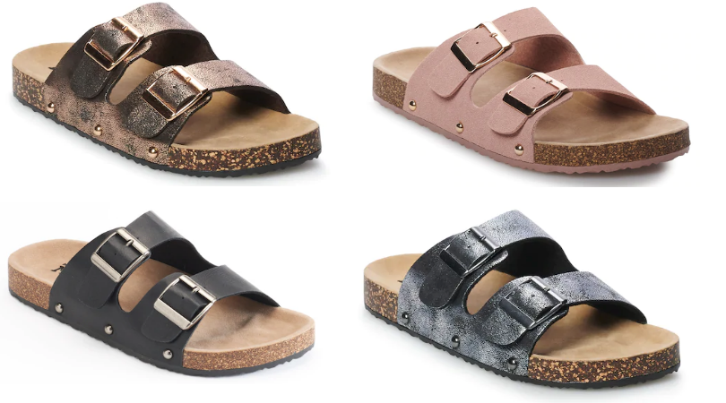 kohls sandals mudd