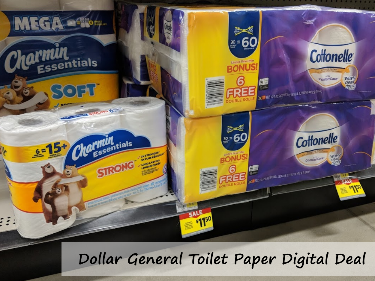 Dollar General Saturday Toilet Paper Stock Up Deal (135 Regular Rolls
