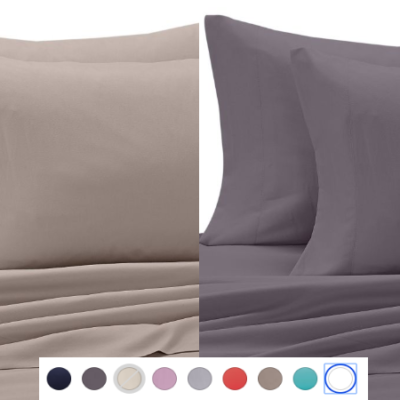 Microfiber Sheet Sets in All Sizes $9.99 with Free Shipping on Orders Over $19!!