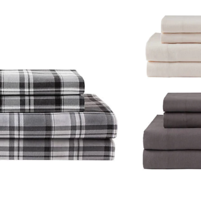 Elite Home Products Winter Nights Cotton Flannel Sheet Set as low as $30 shipped!