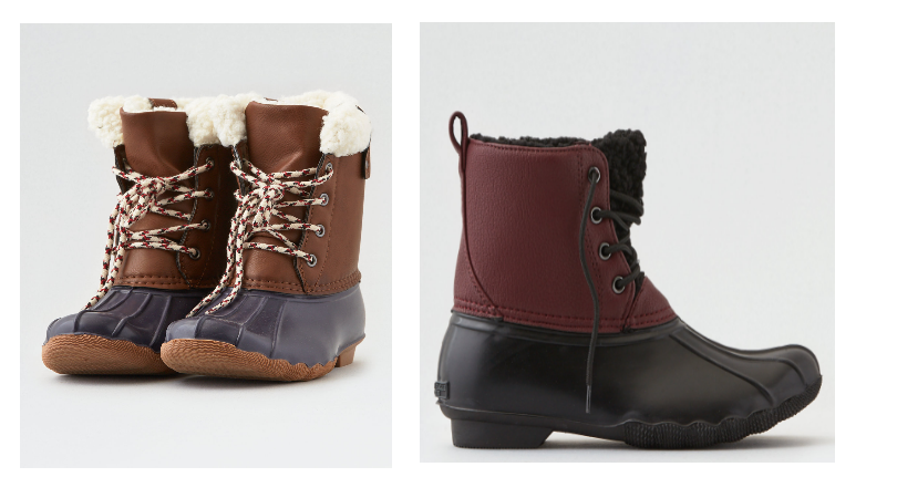 american eagle duck boots