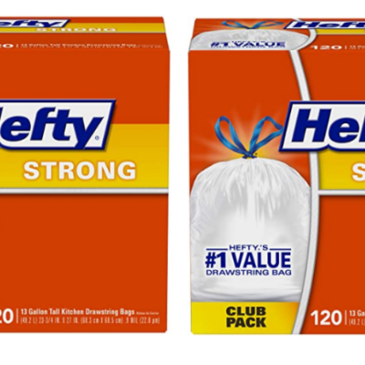 Hefty Strong Trash Bags 13 Gallon, 120 Count!