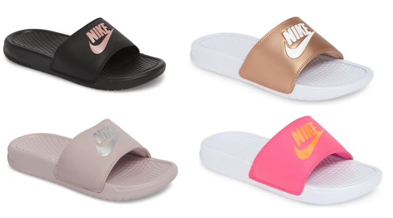 nike snakeskin slides