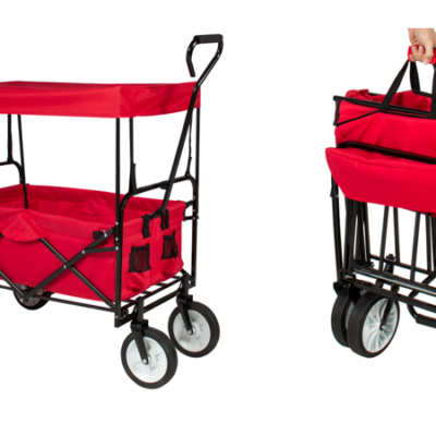 Folding Utility Cargo Wagon w/ Removable Canopy more than 45% Off + Free Shipping!!