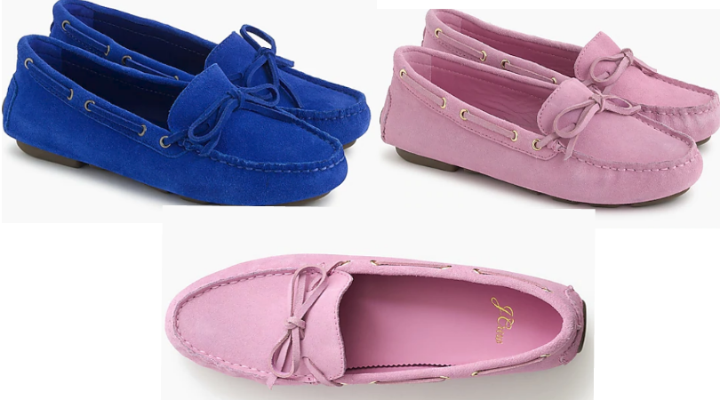 j crew driving mocs