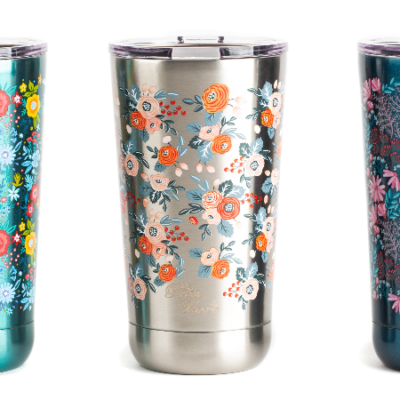 The Pioneer Woman 18oz Stainless Steel Floral Tumblers – Set of 3 Only $13.88 (Just $4.62 Each)!