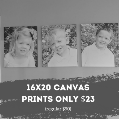 Score a 16×20 Canvas Print for Only $22.50 (Regular $89.99) + Free Store Pickup!