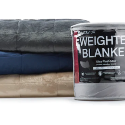 Altavida 12-lb. Faux Mink to Microfiber Weighted Blankets Only $16 (Regular $79.99)!