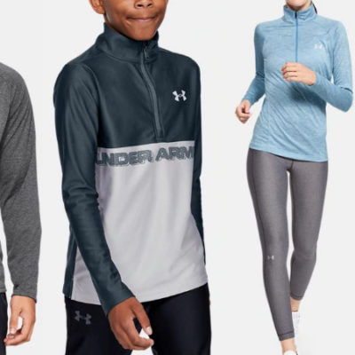 Save 50% on Under Armour Tech 1/2 Zips for Women, Men and Kids!