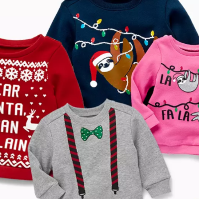 Carter’s Holiday Sweatshirts Only $4 Shipped (Regular $26)!
