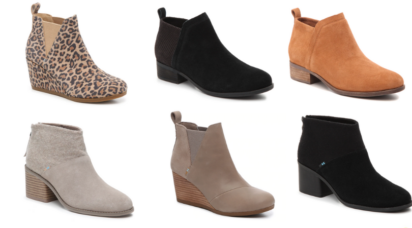 toms wide width booties