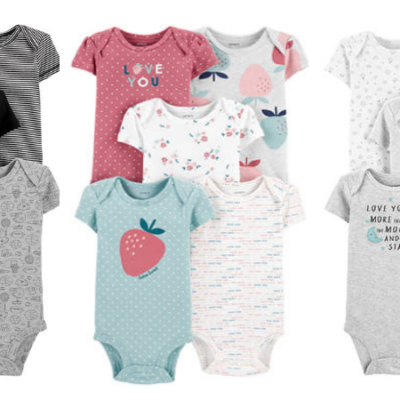 65% Off All Carter’s – 5 Pack Baby Bodysuits Only $9.80+ Lots More!