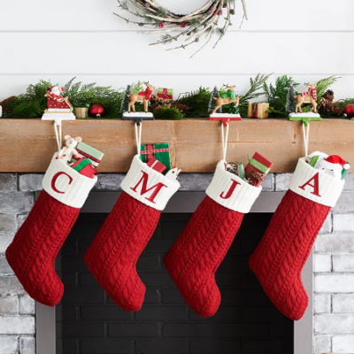 St. Nicholas Square Knit Monogram Stockings Only $10.39 (Regular $29.99)!