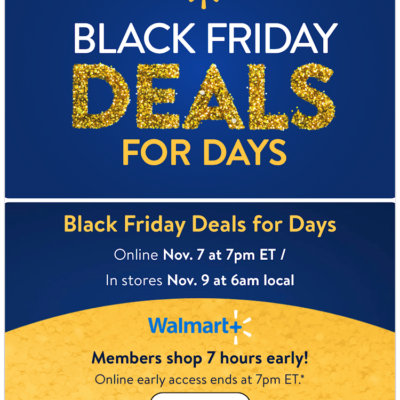 Walmart Black Friday Deals – November 7th!