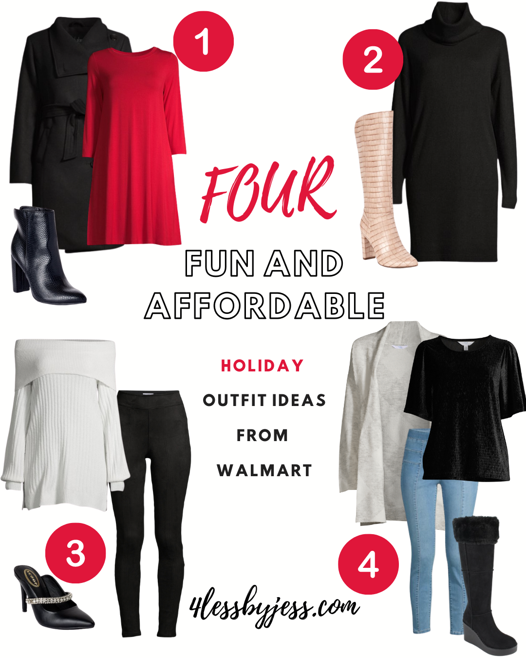 Four Fun and Affordable Holiday Outfits from Walmart!