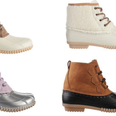 Magellan Duck Boots for Women and Girls as low as $15!