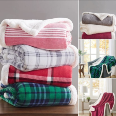 Martha Stewart Reversible Classic Sherpa Throws Only $10 (Regular $50)!