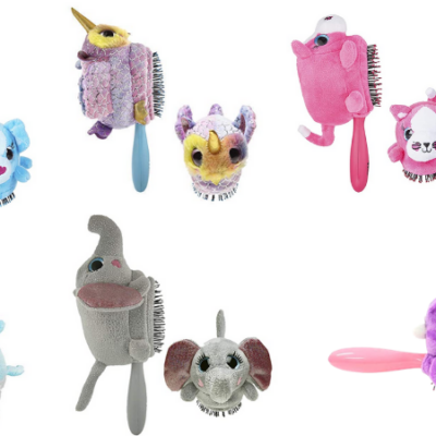 Wet Brush Hair Brush Kids Detangler with Detachable Plush Toy!