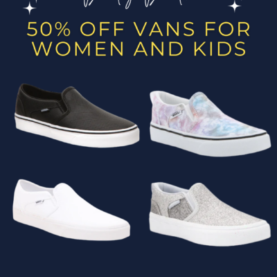 Save 50% on Vans Asher for Women and Kids – Today Only!
