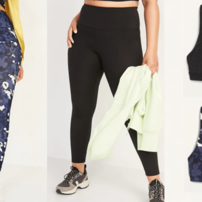 Old Navy PowerPress Leggings and Sports Bras Only $8 – 10 – Today Only!