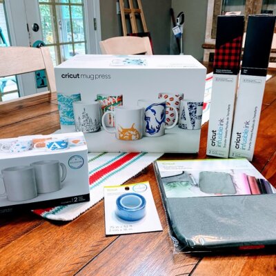 Cricut Mug Press Kit with Mugs, Tape, Mat and Infusible Ink Deal!