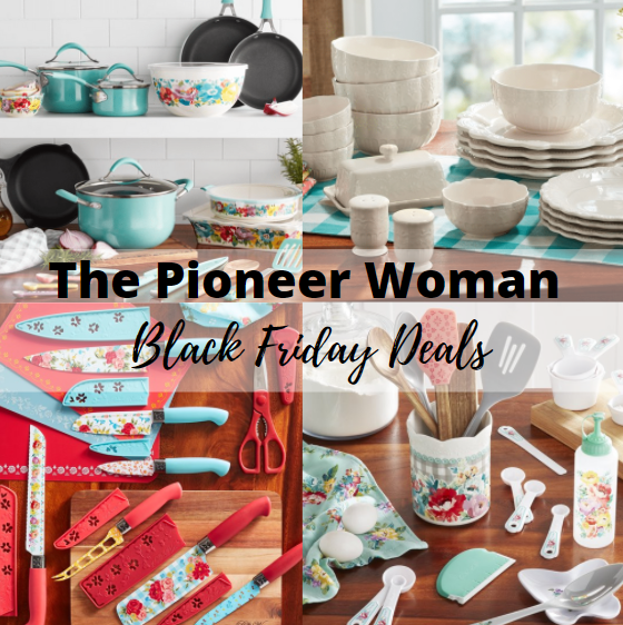 Get a Pioneer Woman Sweet Romance 30-piece nonstick cookware set