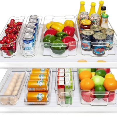 Fridge Organizer Bins, Set of 6 – 50% Off Code!